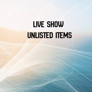 Unlisted Items Monday at 9am